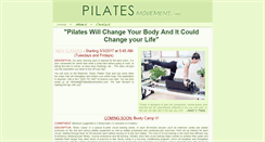 Desktop Screenshot of pilatesmovementinc.com