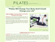 Tablet Screenshot of pilatesmovementinc.com